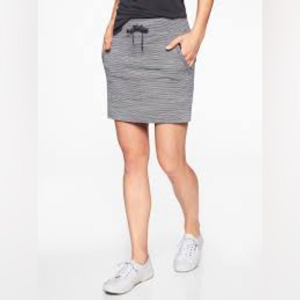 Athleta Midtown Striped Mini skirt size XS